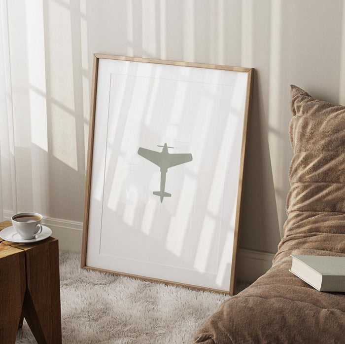 Gray airplane art, gender neutral set airplane art, airplane bedroom wall art, airplane nursery room decor for kids, neutral airplane decor
