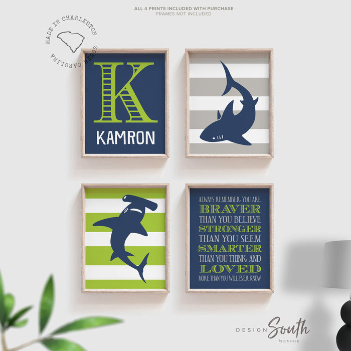 Shark lime, shark wall art, shark decor, shark art room decor, shark nursery art, boys shark bedroom, bedroom sharks theme, boys shark decor
