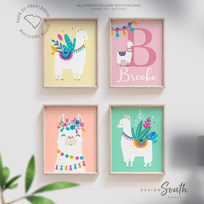 Llama nursery decor, llama nursery art, llama theme, llama baby decor, llama print, llama wall art, girl nursery prints, alpaca nursery art
