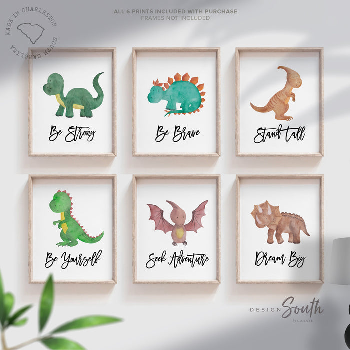 Boys dinosaur bedroom wall art, dinosaur decor for boys, boys dinosaur theme, dinosaur prints, baby boy dinosaurs, dinosaur nursery art boys