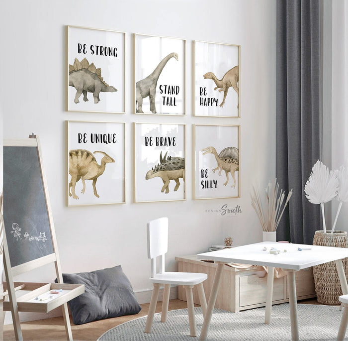 Boys dinosaur bedroom wall art, dinosaur decor for boys, boys dinosaur theme, dinosaur prints, baby boy dinosaurs, dinosaur nursery art boys