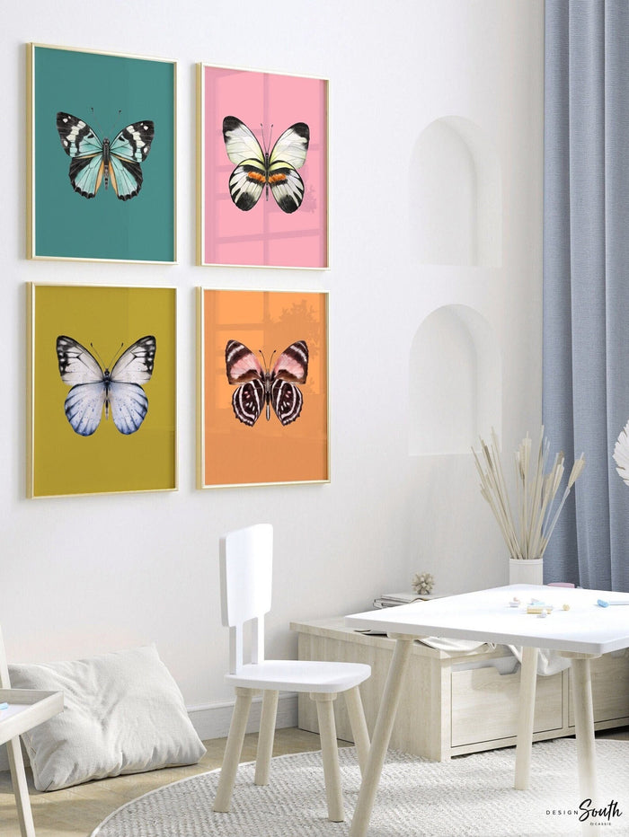 Butterfly baby art, butterfly baby nursery, butterfly nursery decor, butterfly nursery art, girls butterfly wall art, butterfly girls decor