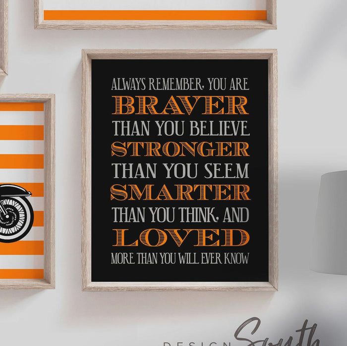 Motorcycle Nursery Wall Art — Personalized Boys' Room Prints