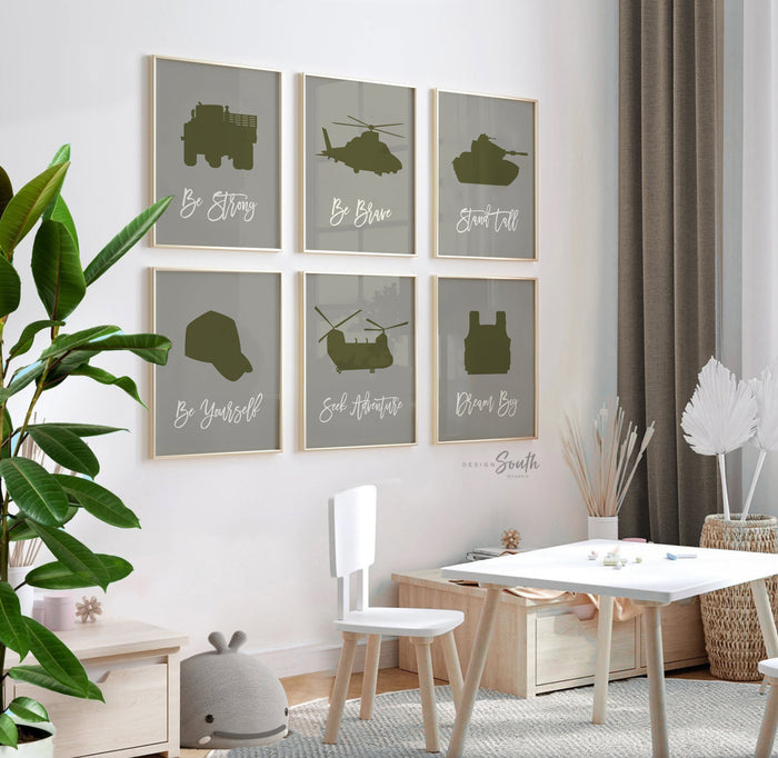 Army Wall Art for Kids — Military Positive Affirmation Prints