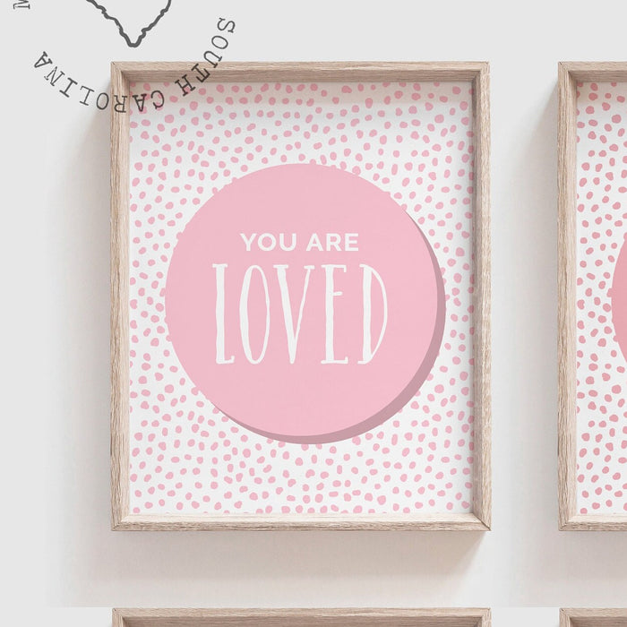 Pink playroom art, little girl room wall art, toddler bedroom pink, affirmation signs in pink, little girl bedroom pink art prints positive