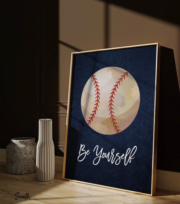 Navy blue sports kids room, boys sports nursery wall art poster prints, gift boy birthday party sports theme, navy blue boy prints bedroom