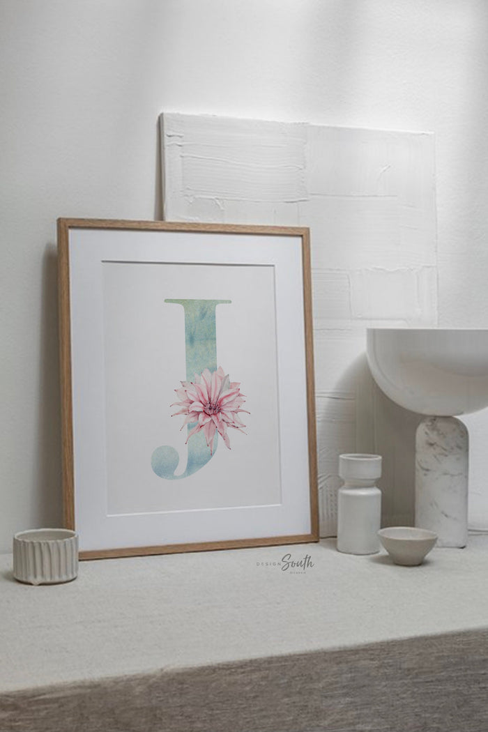 Nursery succulent decor, girl pink desert art, girl bedroom cactus plant succulent theme decor, girl cactus decor, boho baby decor mint pink