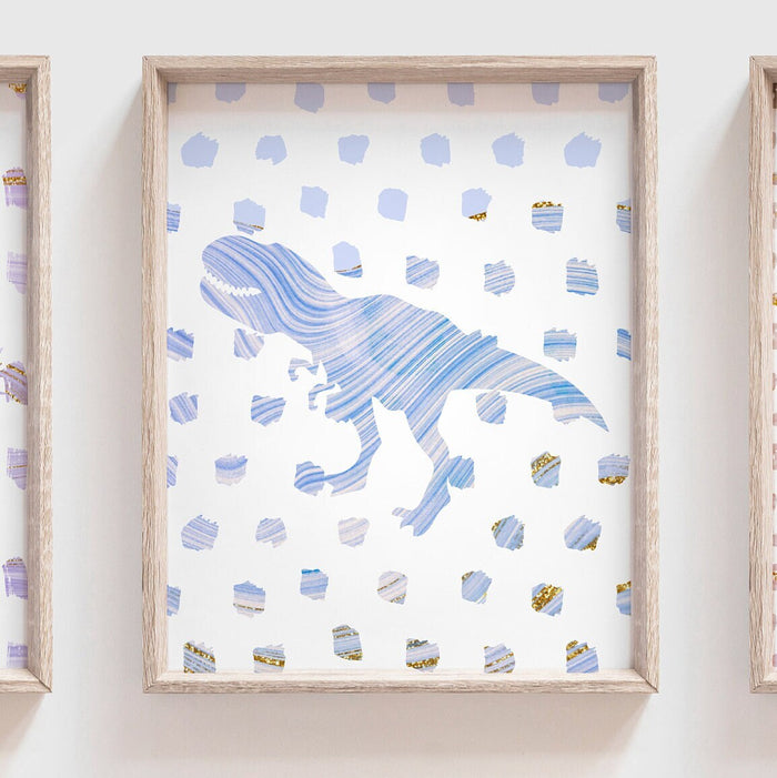 Dinosaur girl nursery decor, pastel dinosaur art, girls room nursery decor dinosaur wall art, girls dinosaur bedroom themed wall art purple