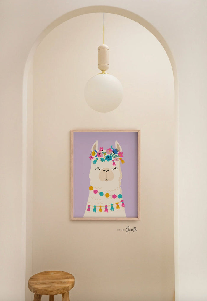 Llama nursery decor, llama nursery art, llama theme, llama baby decor, llama print, llama wall art, girl nursery prints, alpaca nursery art