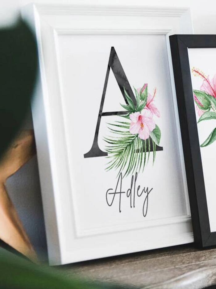 Sloth nursery girl, decor for girl's bedroom, animal lover kid gift, inspirational quote for girls wall art print, tropical sloth theme room