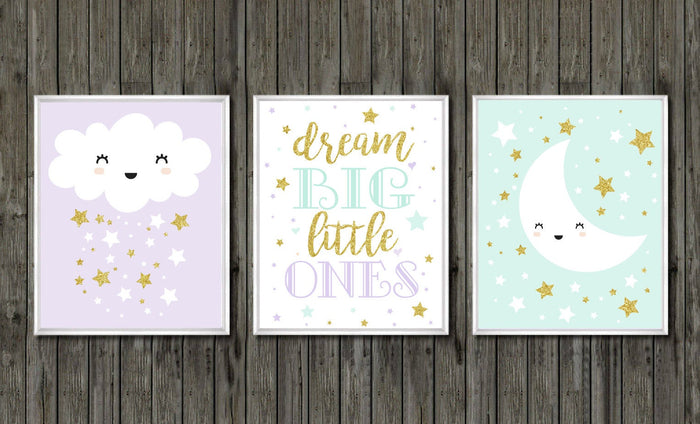 Twin nursery decor, sister nursery decor, mint gold and lilac purple, quote for twins, twin art, twin nursery art girls, girl twin baby gift