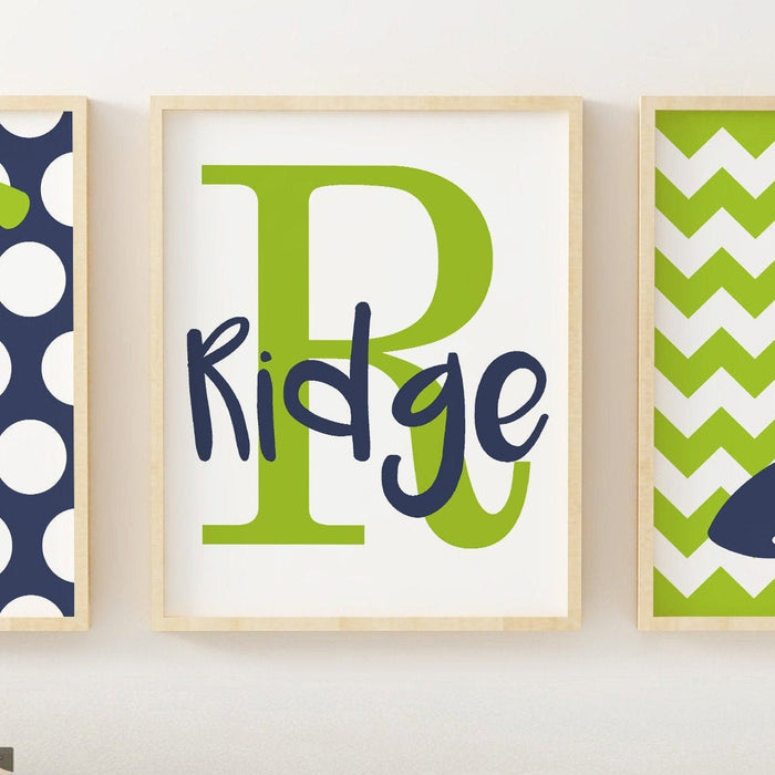 Shark bedroom decor, boy's shark bedroom personalized, shark room, shark decor, lime navy boy's room, boy's shark nursery decor personalized