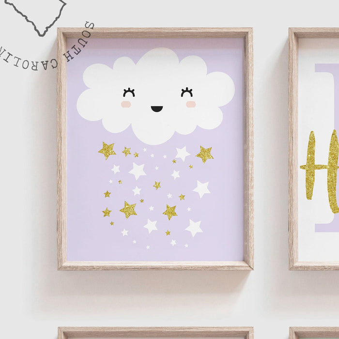 Sister nursery decor, mint gold and lilac purple, girls room monogram, sister nursery, sister shared bedroom, twin sisters, twin girls decor
