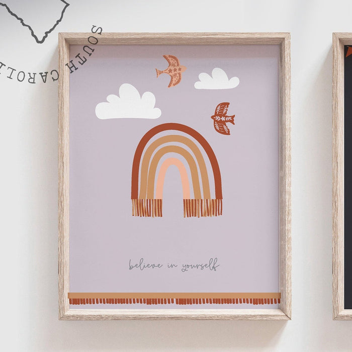 Unisex nursery, neutral kid decor, gray gender neutral nursery, children baby boho nursery art gray, neutral nursery decor boho desert llama