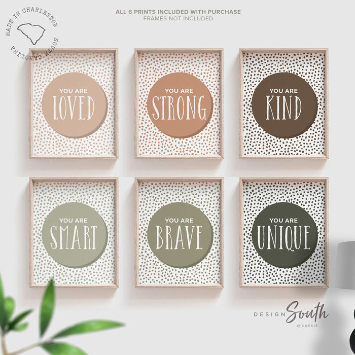 Modern child art, kid's wall art gender neutral, kids playroom decor ideas, neutral wall art for children, kid room prints, set 6 posters