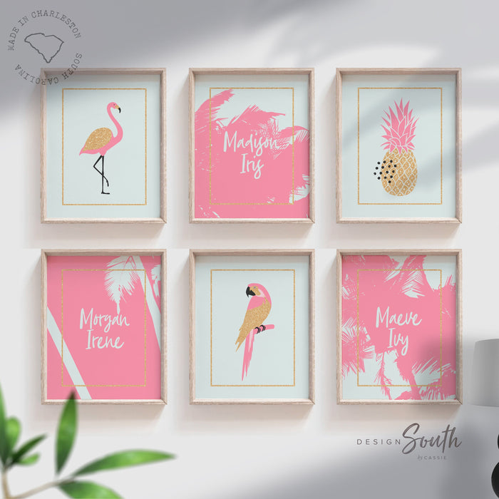 Sister girl room ideas, siblings girls room wall art, sister signs, sister gift, little sister big sister wall decor, bedroom girls tropical