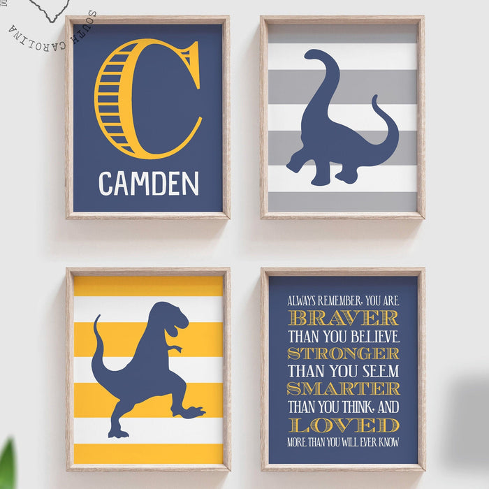 Boys dinosaur bedroom wall art, dinosaur decor for boys, boys dinosaur theme, dinosaur prints, baby boy dinosaurs, dinosaur nursery art boys