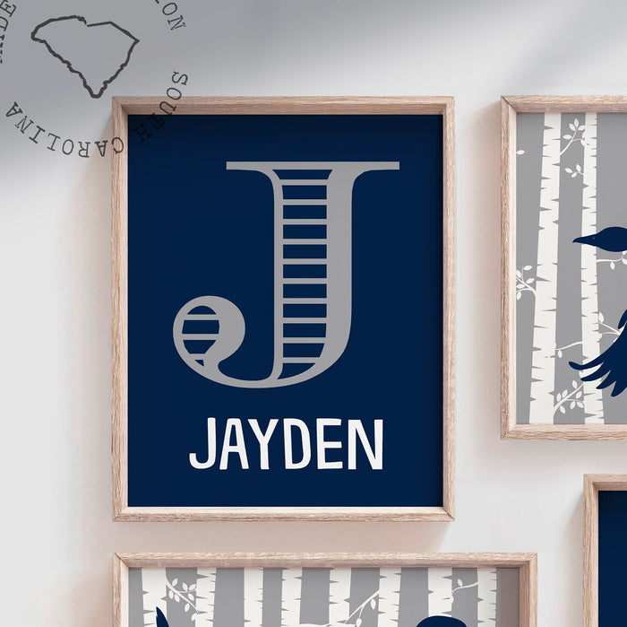Bird Dog & Duck Hunting Nursery Art — Navy Pointer Prints