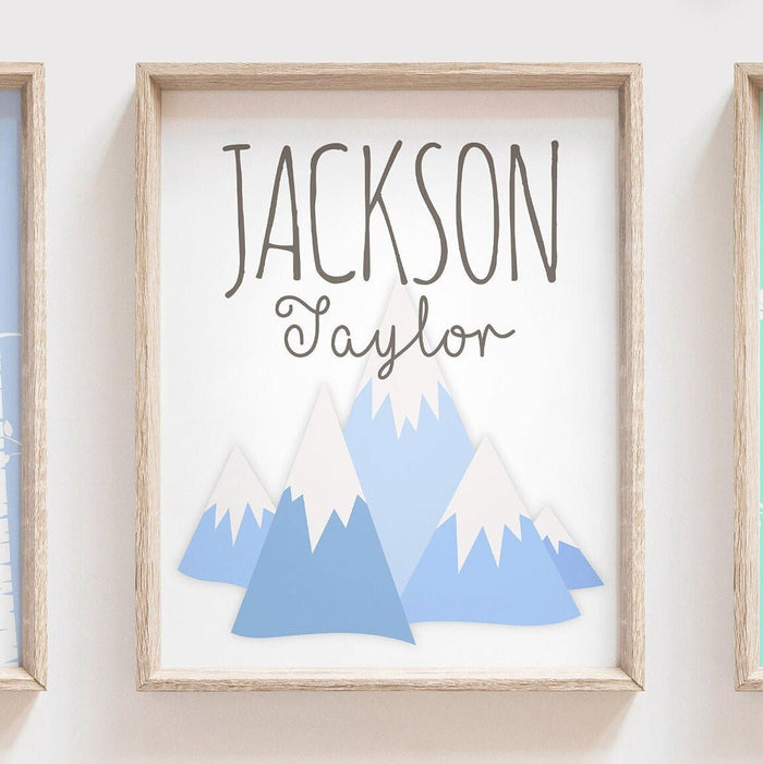 Baby fox signs, wall art print fox, boys nursery decor foxes, baby boy nursery woodland fox decor, personalized fox art, fox baby boy gift