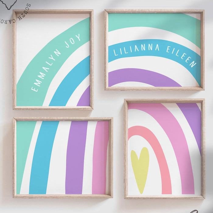 Sister room decor, big girl room two sisters, gift for sisters, shared bedroom personalized names, sisters room decorations, twin sister art