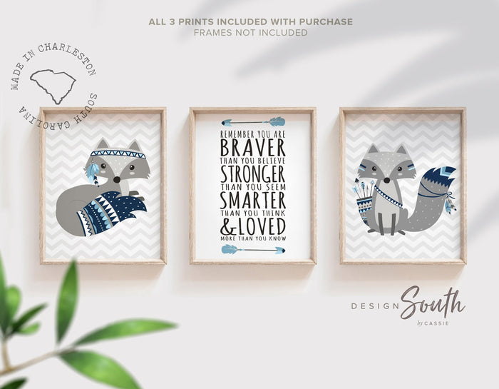 Fox nursery decor, woodland nursery art, rustic nursery set, nursery decor woodland animals, nursery decor boy, woodland decor, fox boys art