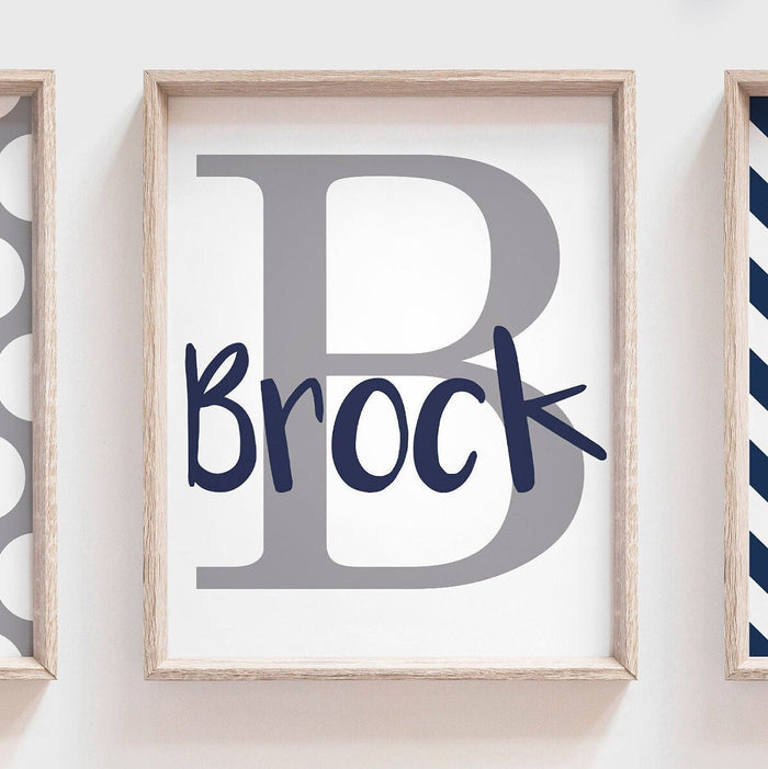 Deer nursery wall art, navy blue and gray deer nursery art for baby boy, woodland deer nursery art, deer wall decor, boy deer, deer pictures