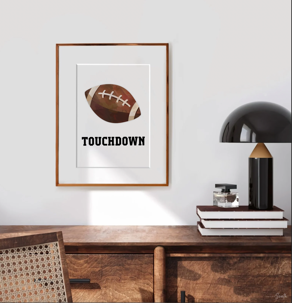 Modern minimal sports home decor, sports posters boys room, sports wal ...