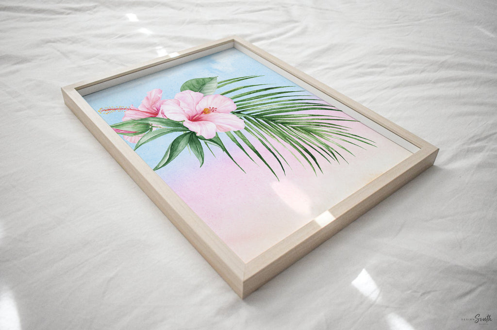 Pink tropical nursery art, baby girl bedroom wall art prints tropical theme decor, baby girl nursery decor safari animals, girl's quote art