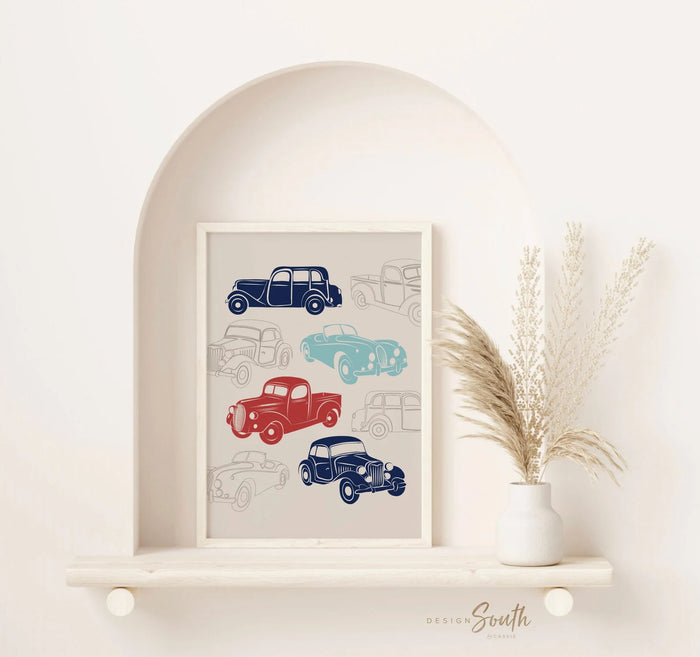 Baby boy car nursery, baby boy truck nursery, personalized baby boy art, cars baby boy decor, car nursery decor, car nursery art for boys