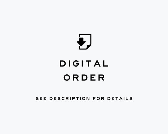Custom Digital Order for ONE set