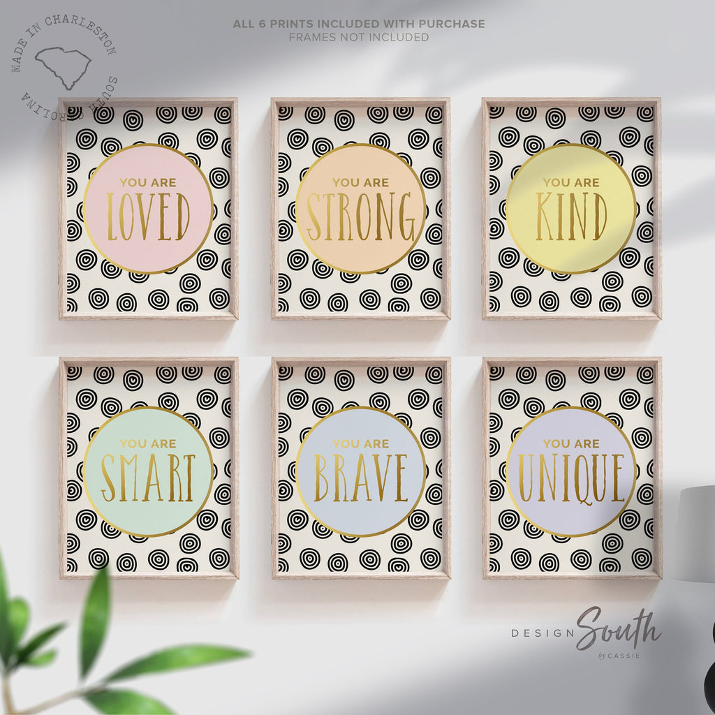 Kid playroom wall art posters, prints colorful inspirational, toddler playroom motivational quote artwork, children playroom wall pictures