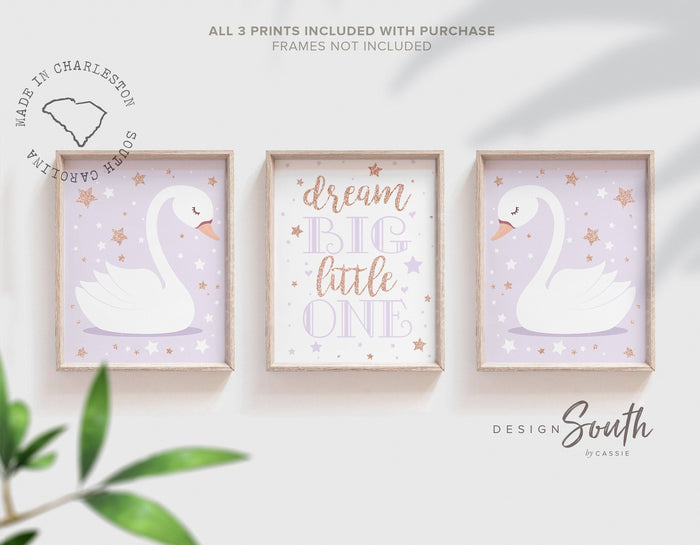 Lilac and rose gold art, lilac nursery decor, lilac nursery art, baby nursery decor, rose gold sparkle art, rose gold nursery wall art girl
