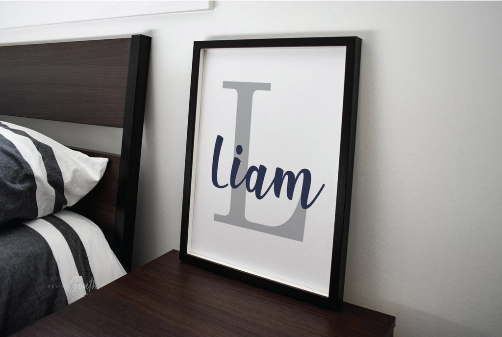 Boy bedroom decor ideas, wall art prints navy blue and gray, dinosaur theme decor for toddler, children&#39;s dinosaur prints, playroom wall boy