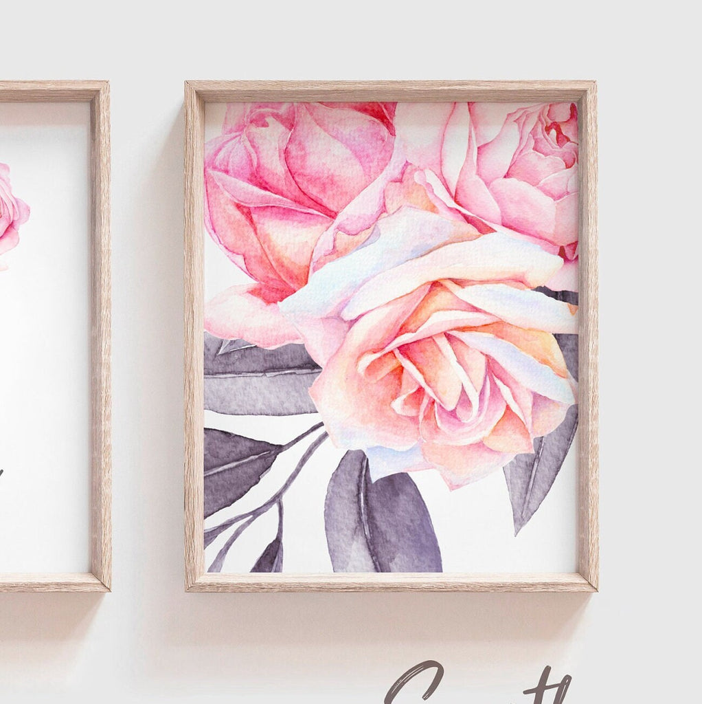 Elegant nursery ideas, pink floral bedroom, modern elegant chic pink baby nursery decor, floral personalized name art, nursery room french