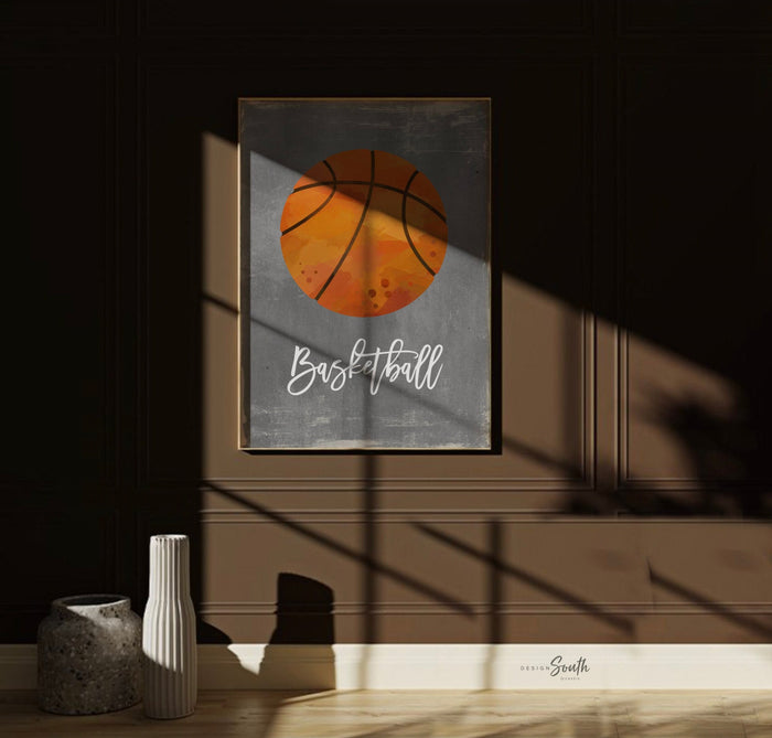 Sports boys room baseball football soccer hockey basketball golf, toddler sports room decor, wall art boys prints neutral gray industrial