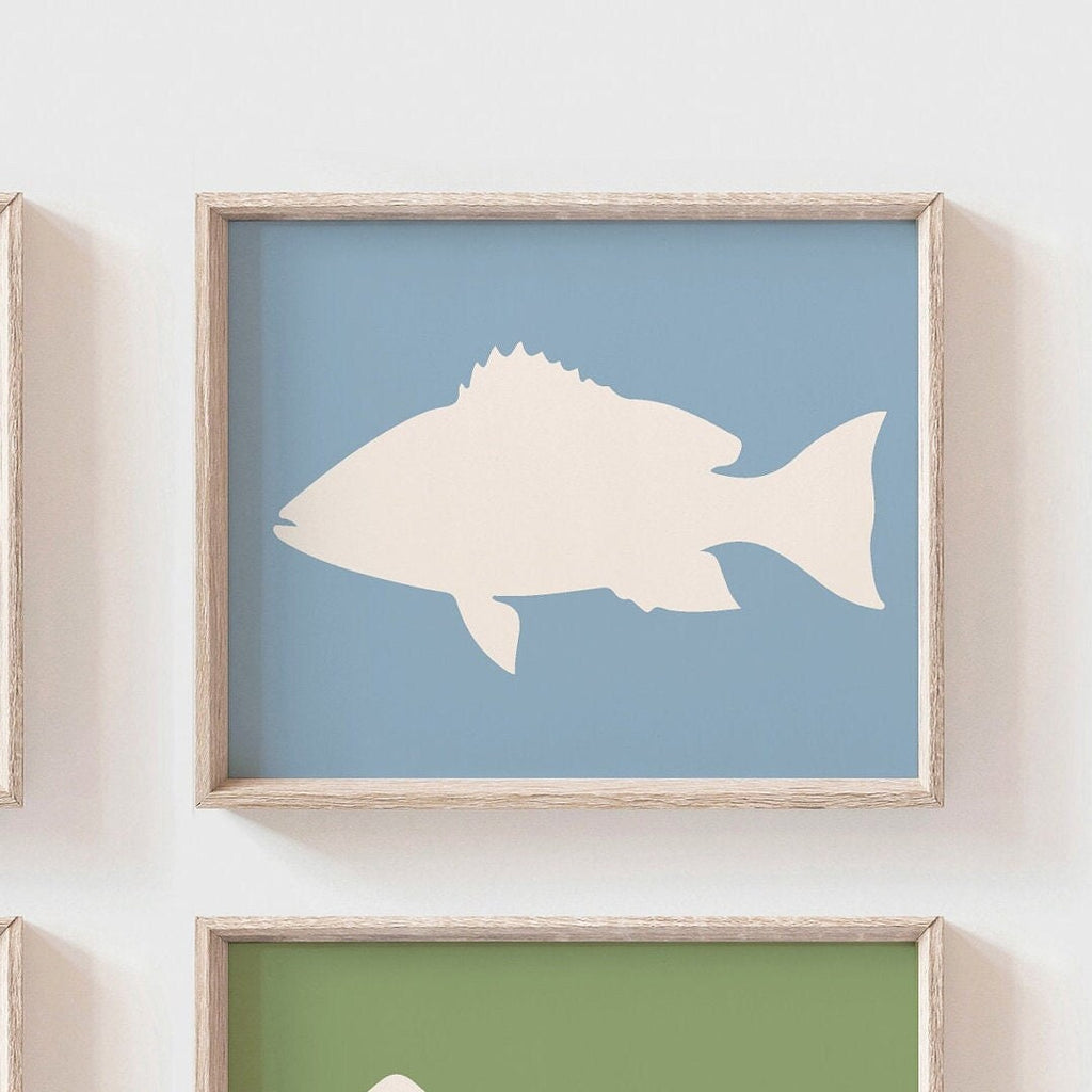 Offshore fishing, offshore fish, boys saltwater fish wall art, marlin nursery, boys fishing theme, fish nursery art boys, marlin fish decor