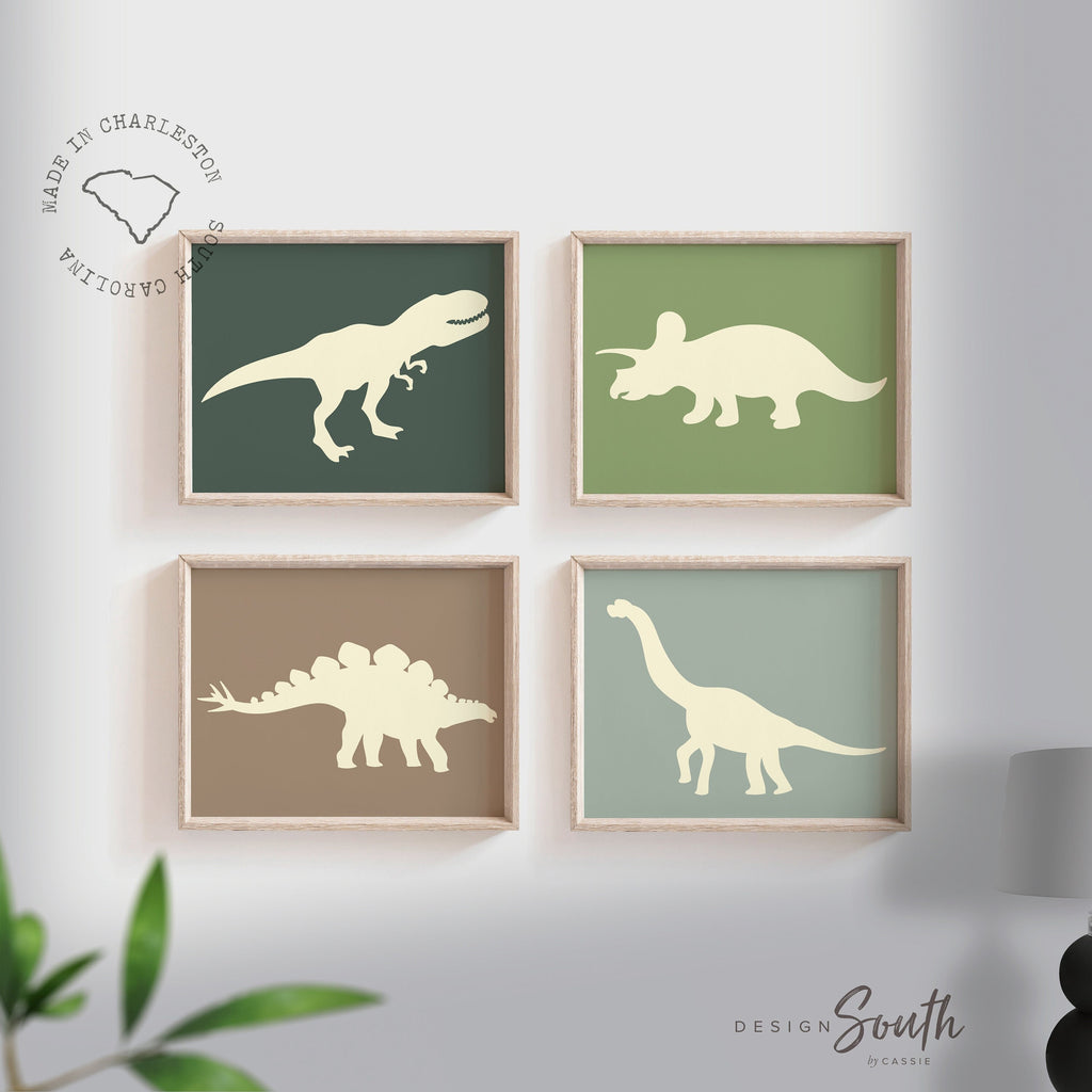 Boys dinosaur bedroom wall art, dinosaur decor for boys, boys dinosaur theme, dinosaur prints, baby boy dinosaurs, dinosaur nursery art boys