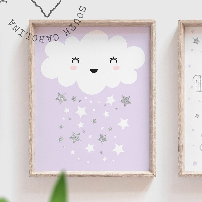 Nursery prints, nursery wall art, twinkle twinkle little star, nursery decor, pink wall art, nursery quote print, baby girl nursery decor