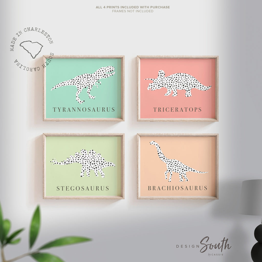 Girl dinosaur nursery, gift girl dinosaur theme, baby shower girl dinosaur gift, modern contemporary girl bedroom, modern girl room wall art