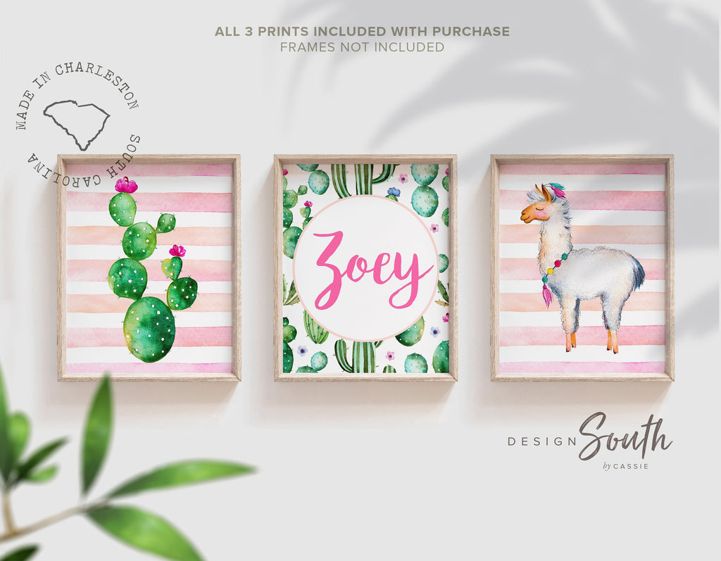 Llama nursery decor, llama nursery art, llama theme, llama baby decor, llama print, llama wall art, girl nursery prints, alpaca nursery art