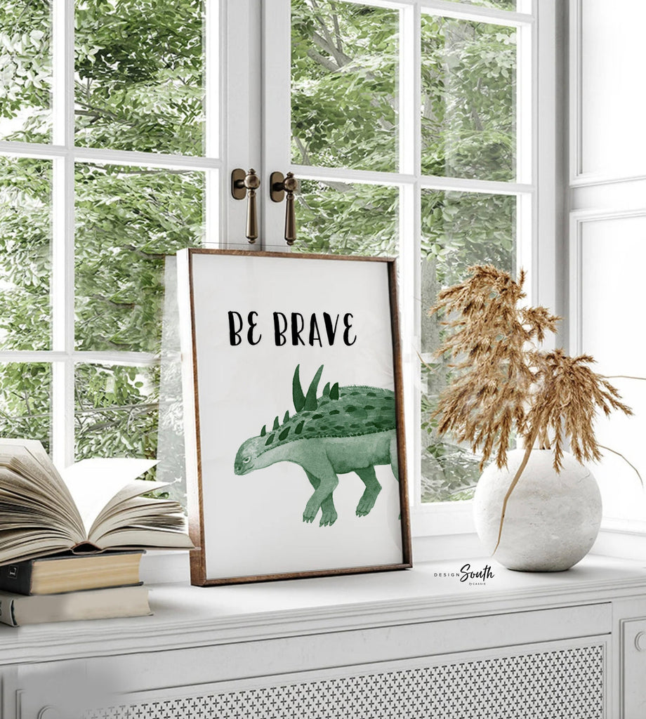 Boys blue dinosaur bedroom, blue dinosaur wall decor, dinosaur themed big boy room, boy green bedroom, inspirational quotes toddler boy wall