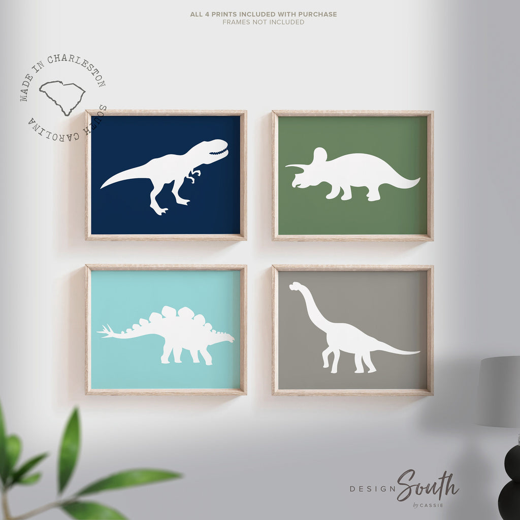 Boys dinosaur bedroom wall art, dinosaur decor for boys, boys dinosaur theme, dinosaur prints, baby boy dinosaurs, dinosaur nursery art boys