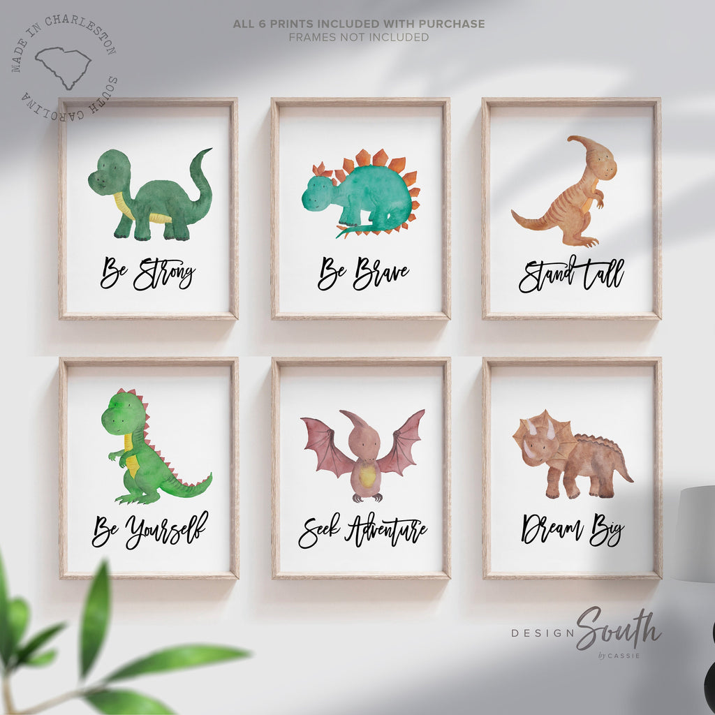 Boys dinosaur bedroom wall art, dinosaur decor for boys, boys dinosaur theme, dinosaur prints, baby boy dinosaurs, dinosaur nursery art boys