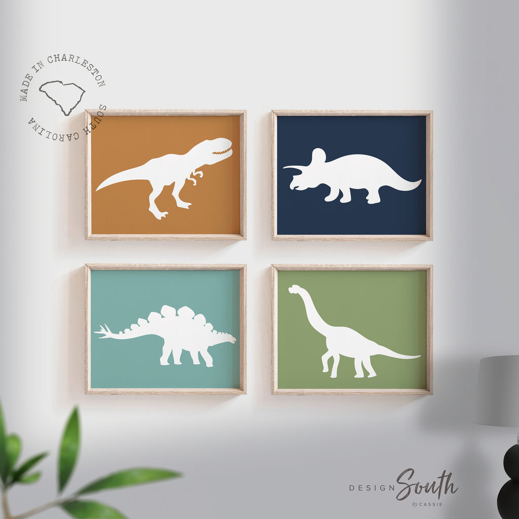 Boys dinosaur bedroom wall art, dinosaur decor for boys, boys dinosaur theme, dinosaur prints, baby boy dinosaurs, dinosaur nursery art boys
