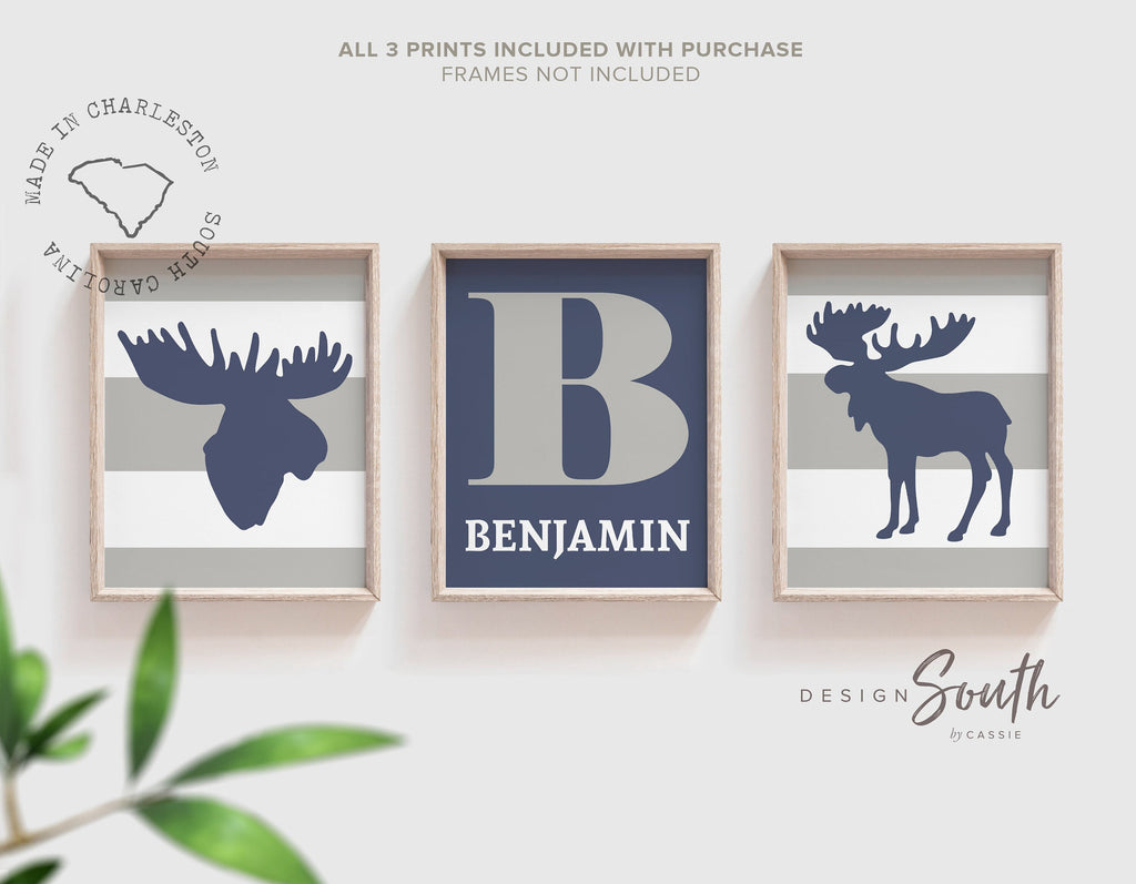 Moose nursery, moose nursery art, moose nursery decor, boys moose decor, moose decor for boys, moose baby boy, boys moose bedroom, moose art