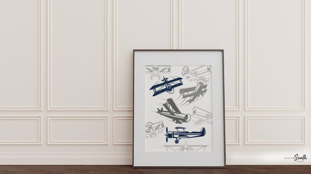 Airplane nursery art, boys airplane art, boys airplane nursery, airplane art for boys, aviation nursery, airplane boys art, airplane baby