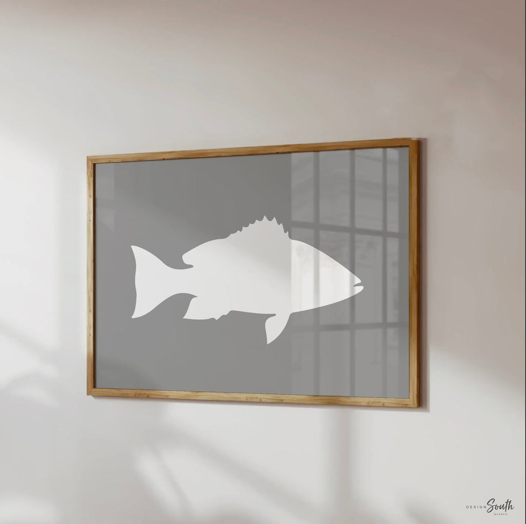 Boys fishing bedroom, fish nursery decor navy blue and gray, deep sea fish wall art, fishing nursery wall decor, baby boy fish decor, fish