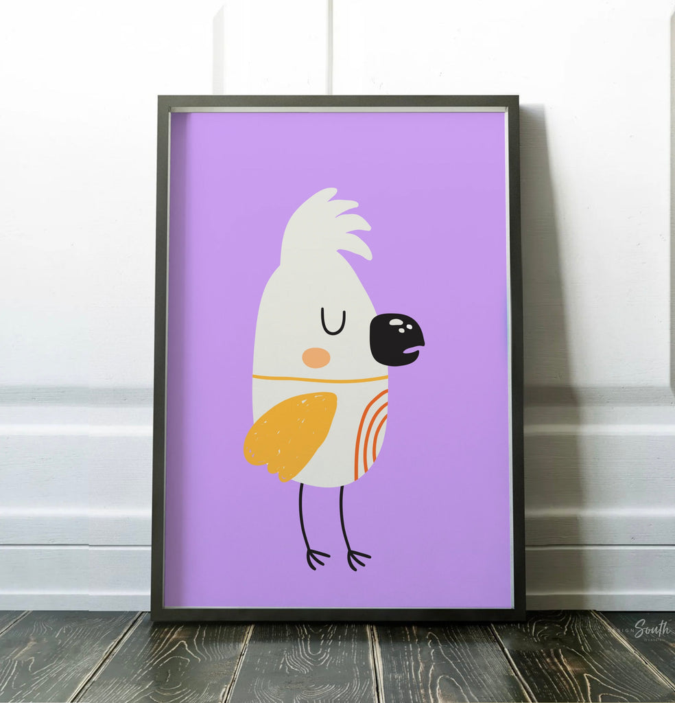 Pastel kid art, baby tropical themed room, tropical bird art, modern trendy pastel art set of 3, toucan bird print, nursery pink blue purple