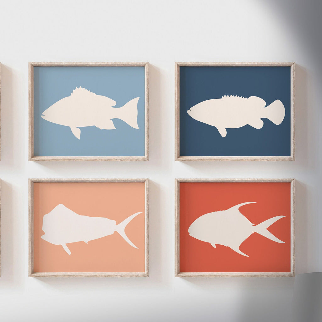 Offshore fishing, offshore fish, boys saltwater fish wall art, marlin nursery, boys fishing theme, fish nursery art boys, marlin fish decor