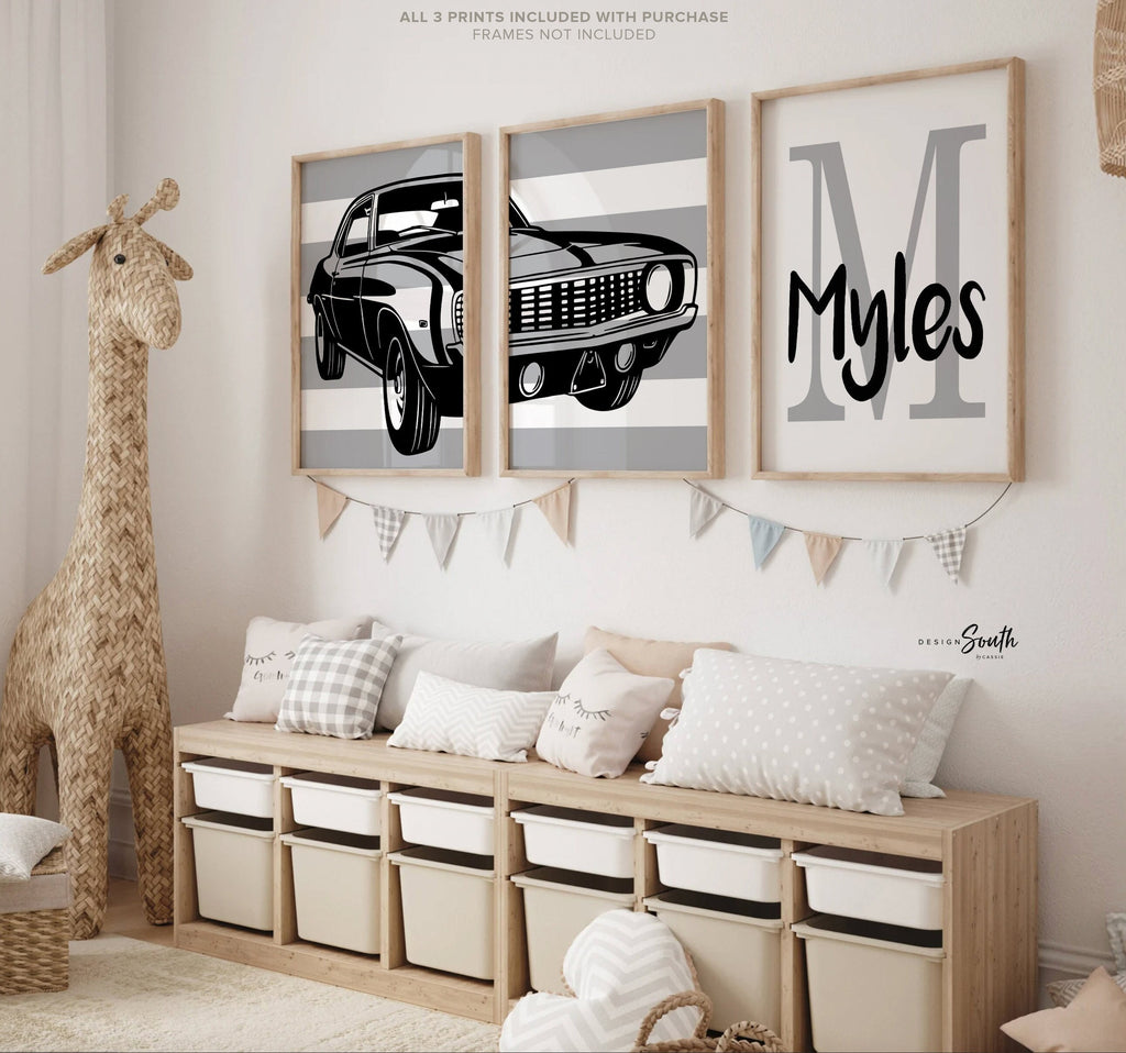 1969 chevy camaro ss350, vintage car nursery art, camaro car themed big boy room, antique car print child, kid car wall decor chevy camaro